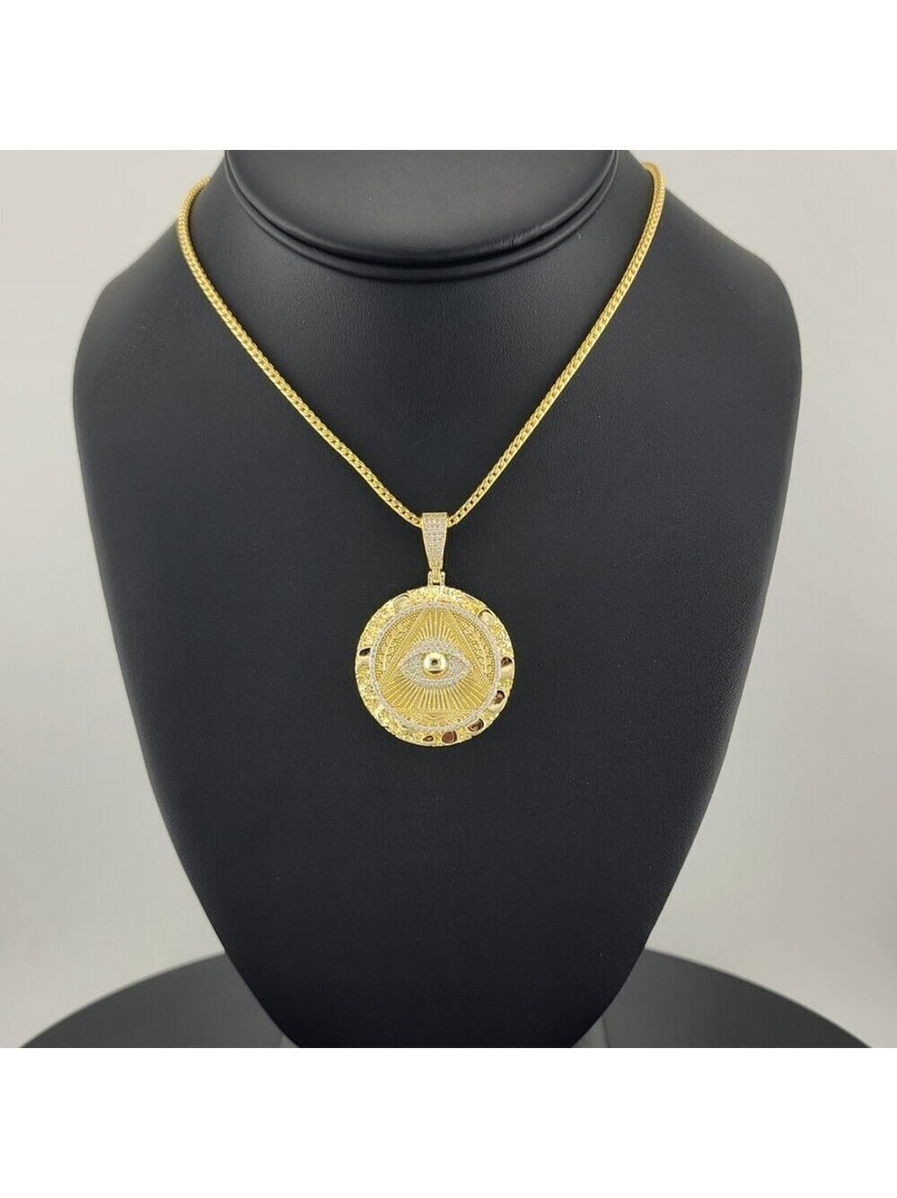 Mystic Vision – Illuminati Eye Necklace in Solid 925 Silver